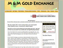 Tablet Screenshot of mandmgoldexchange.com